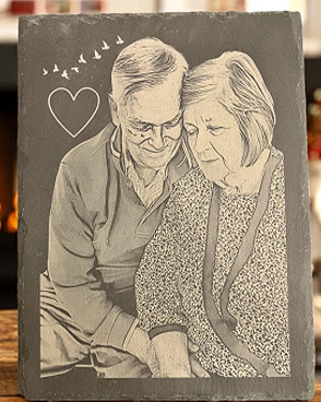 Image gravure couple grand parent