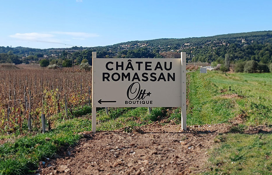 Image panneau signalétique entreprise