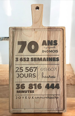 Image planche a découpé personnalisé anniversaire